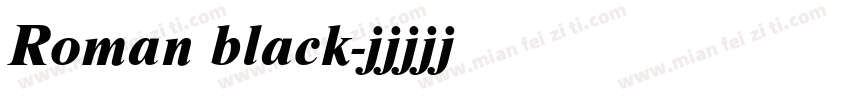 Roman black字体转换